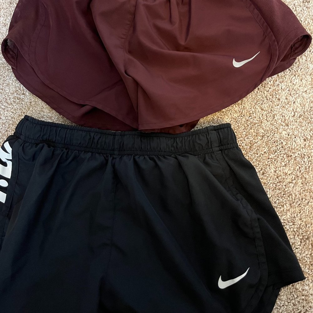 Two Pairs of Nike Running Shorts, Size Medium